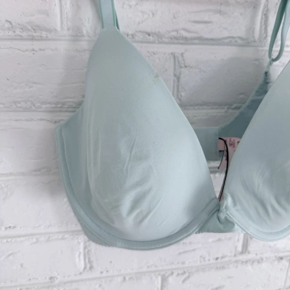 Victoria's Secret PINK Bra Women's 32DDD Lightly Lined Full‎ Coverage Smooth Blu